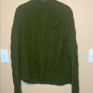 Olive Green Cable Knit Sweater